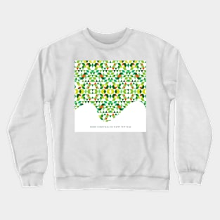 Abstract Geometric Christmas Tree Crewneck Sweatshirt